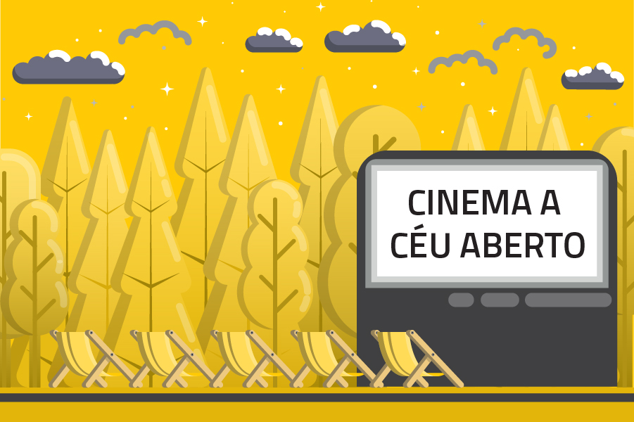 Cinema a céu aberto com tela gigante chega a São Paulo